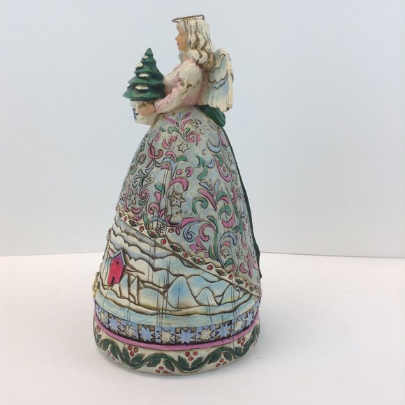 Jim Shore 2004 Heartwood Creek Angel "Landscape Sleeps" Winter Scene - Picture 2 of 15